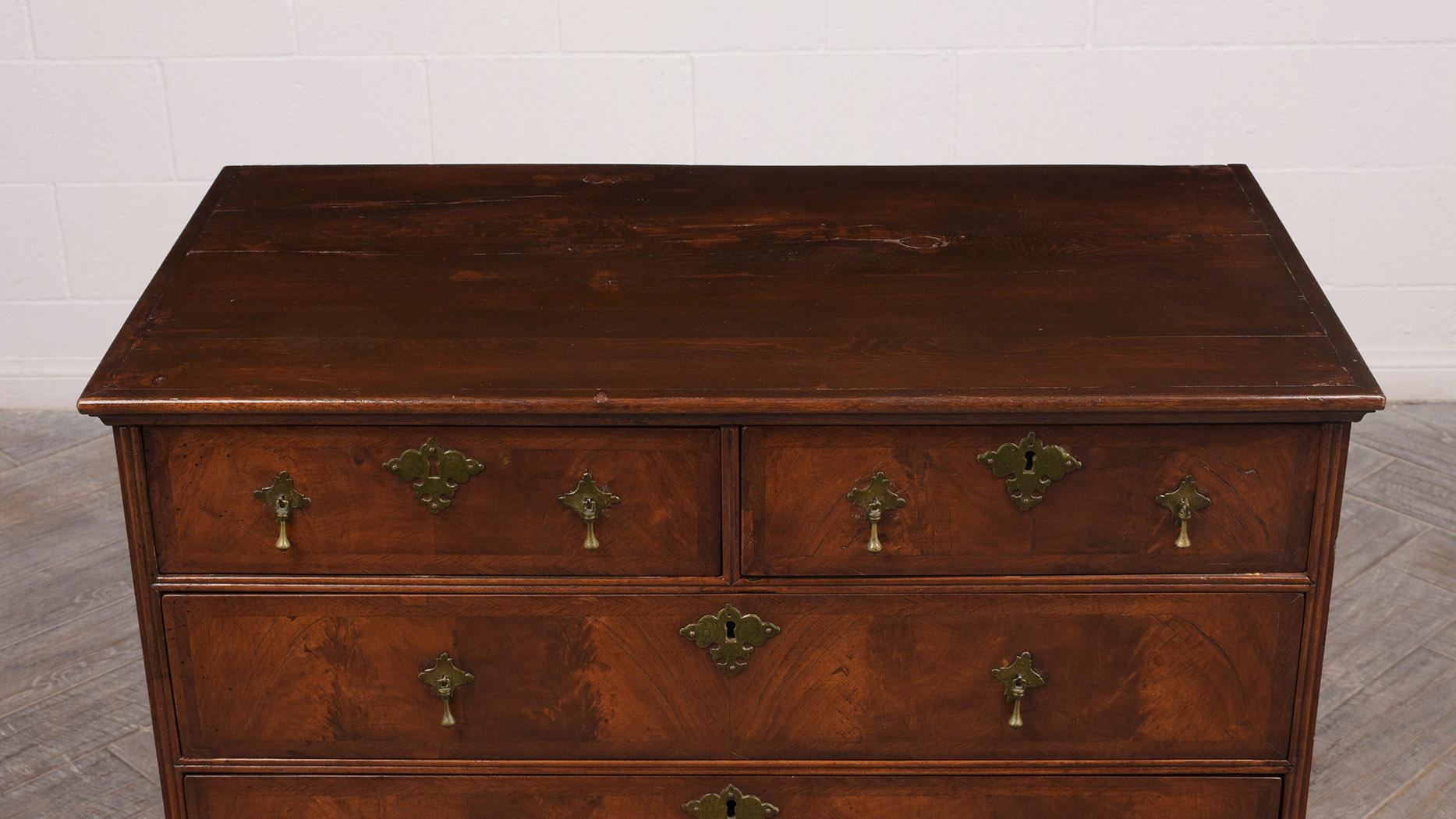 Varnished 18th Century George III Chest of Drawers