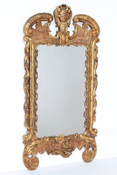 Period George III Pier Glass with Carved and Gilded Frame