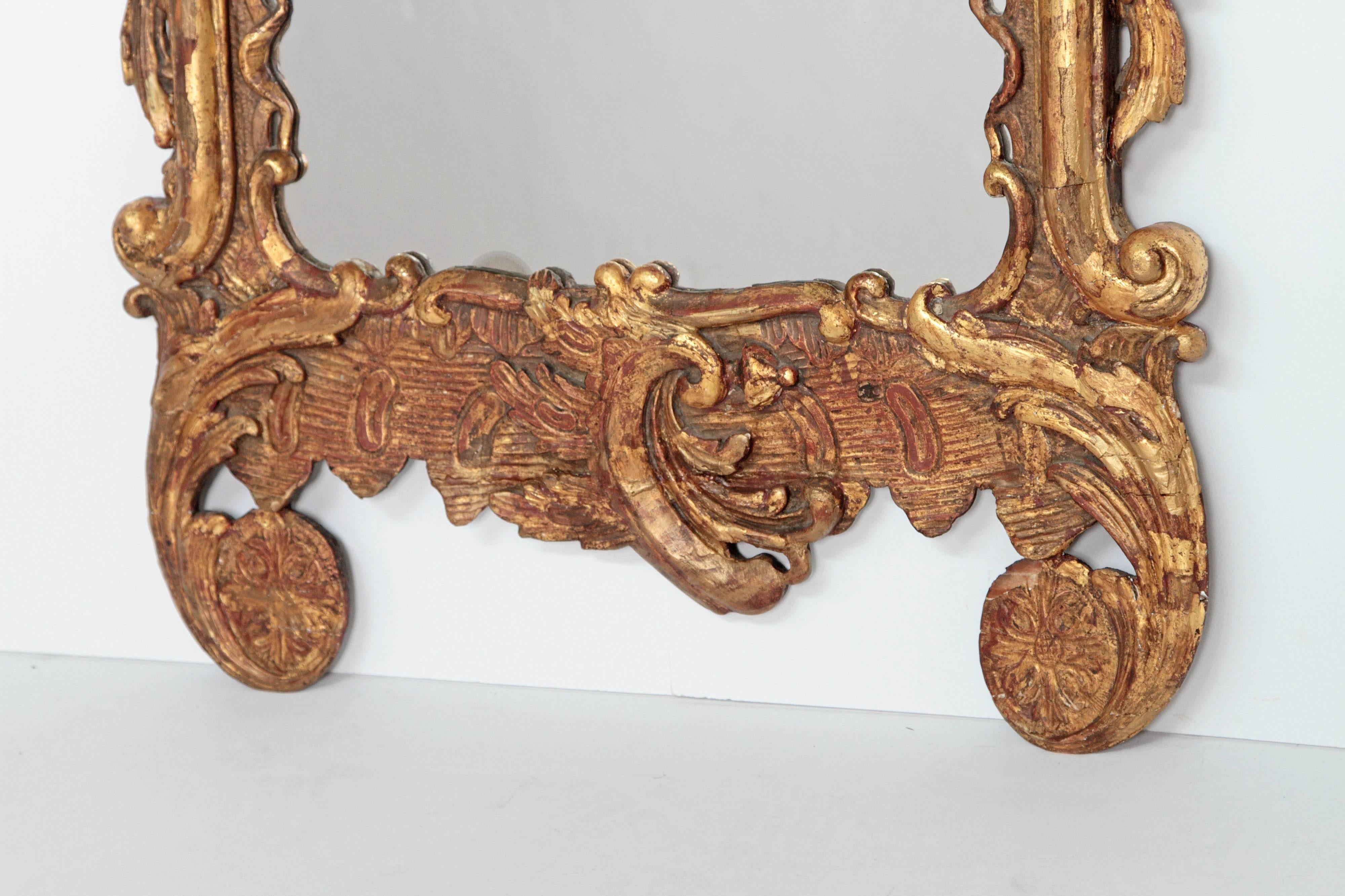 Period George III Pier Glass with Carved and Gilded Frame 2
