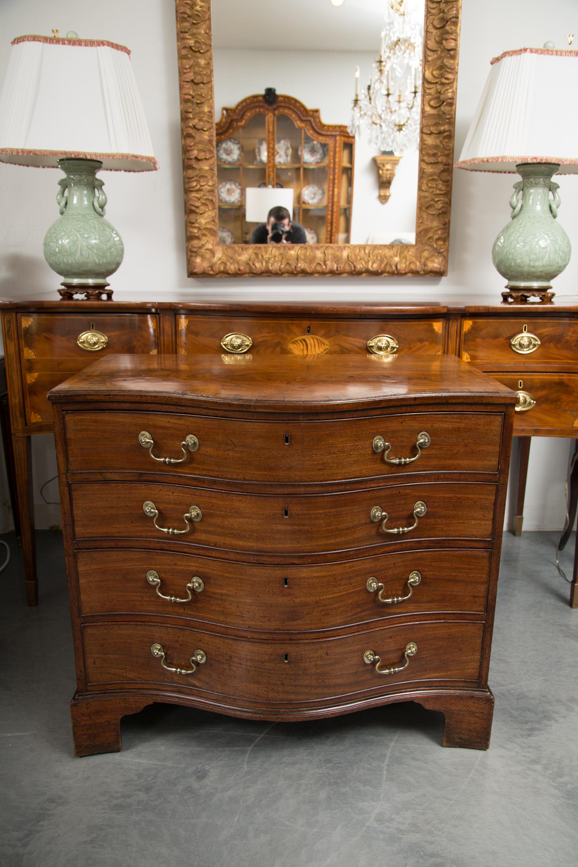 Period George III Serpentine Chest of Drawers 5