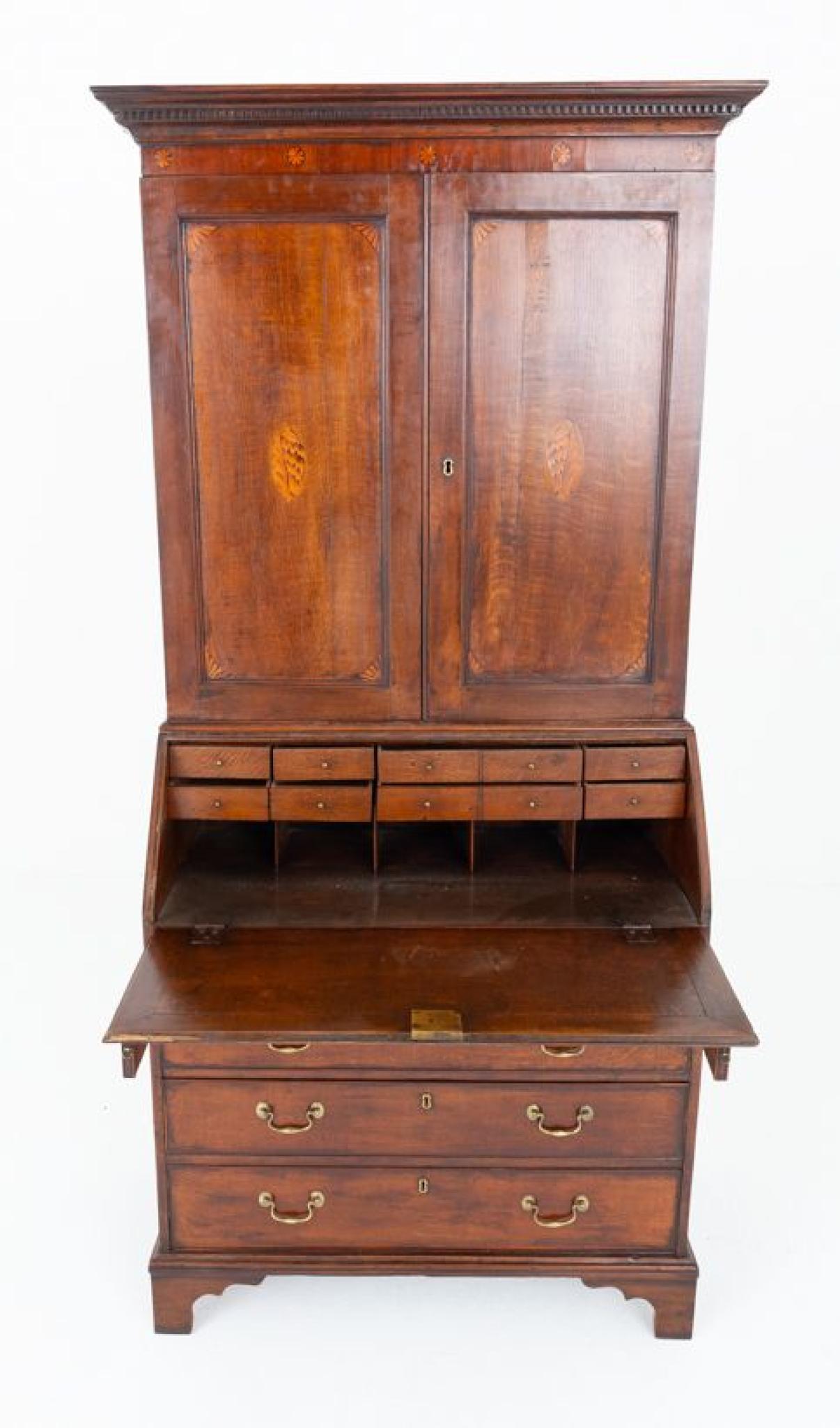 Librería Georgiana de Periodo Gabinete de Roble Madera en venta
