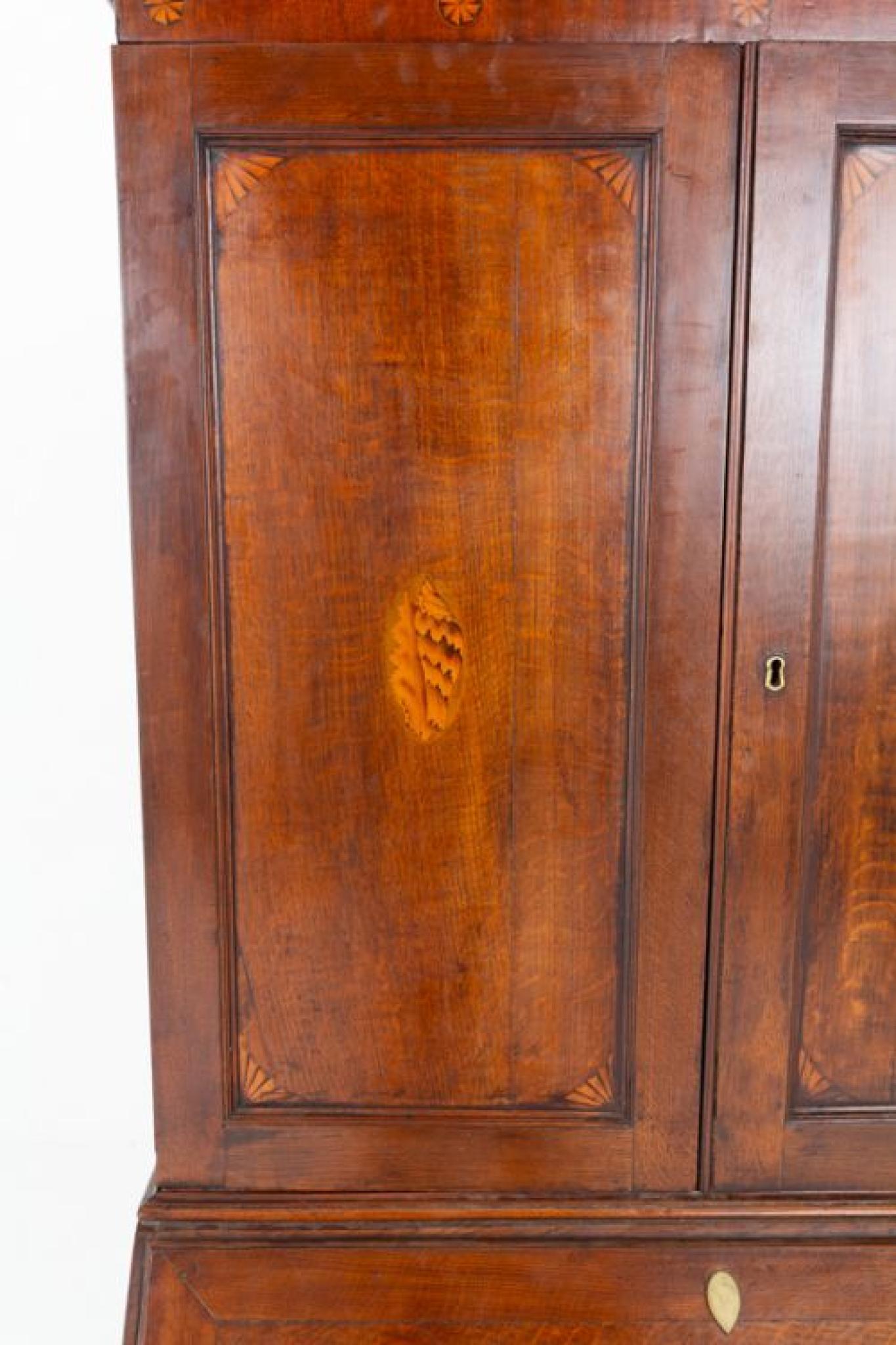 Librería Georgiana de Periodo Gabinete de Roble en venta 2