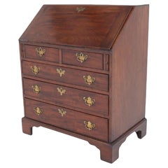 Vintage Period Georgian Bureau Desk Mahogany