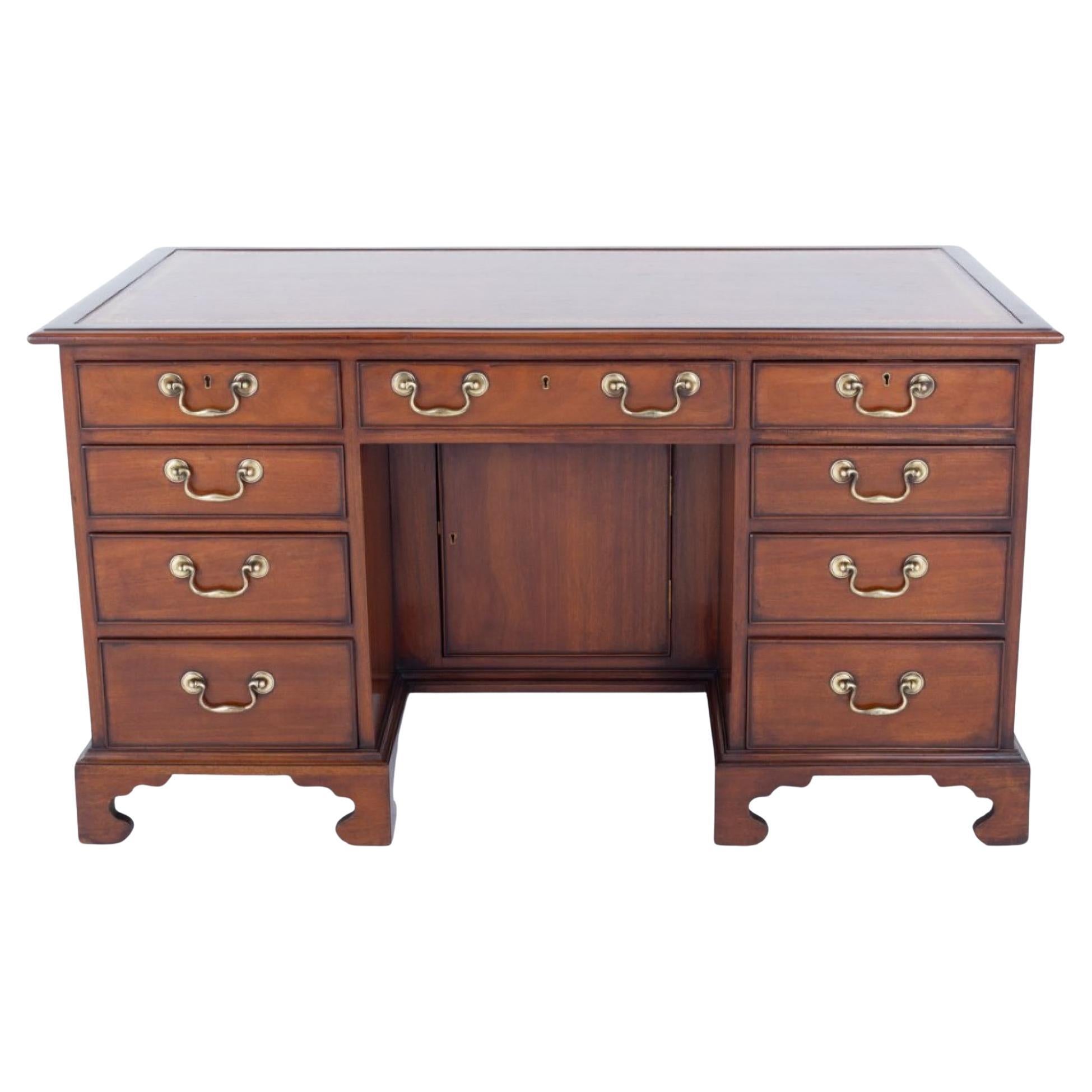 Period Georgian Desk Mahagoni-Schreibtisch