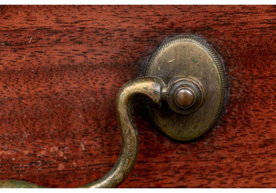 Brass Period Georgian Mahogany Chest On Chest for Restoration For Sale