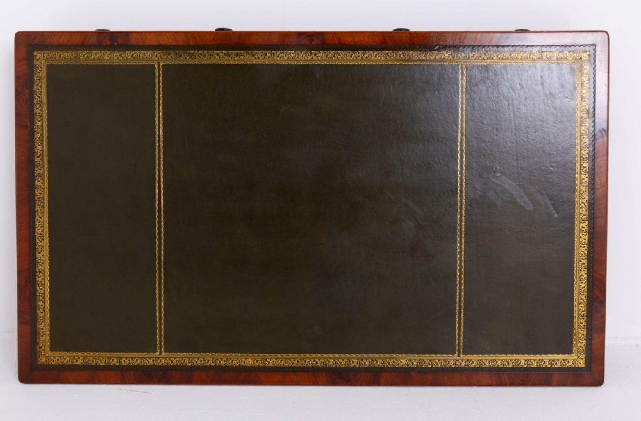 Period Georgian Partners Desk Mahogany Writing Table 6