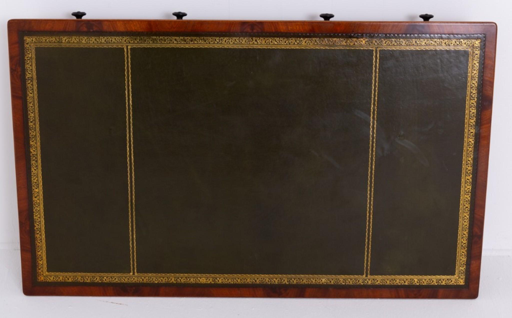 Period Georgian Partners Desk Mahogany Writing Table 8