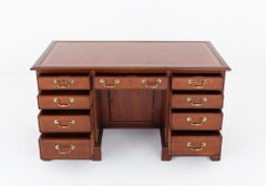 Period Georgian Pedestal Desk Mahogany Bureau 1790