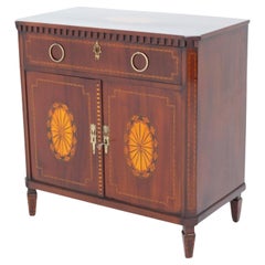Period Georgian Side Cabinet Mahogany Chest Inlay