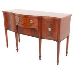 Period Georgian Sideboard Mahogany Serpentine Buffet 1790