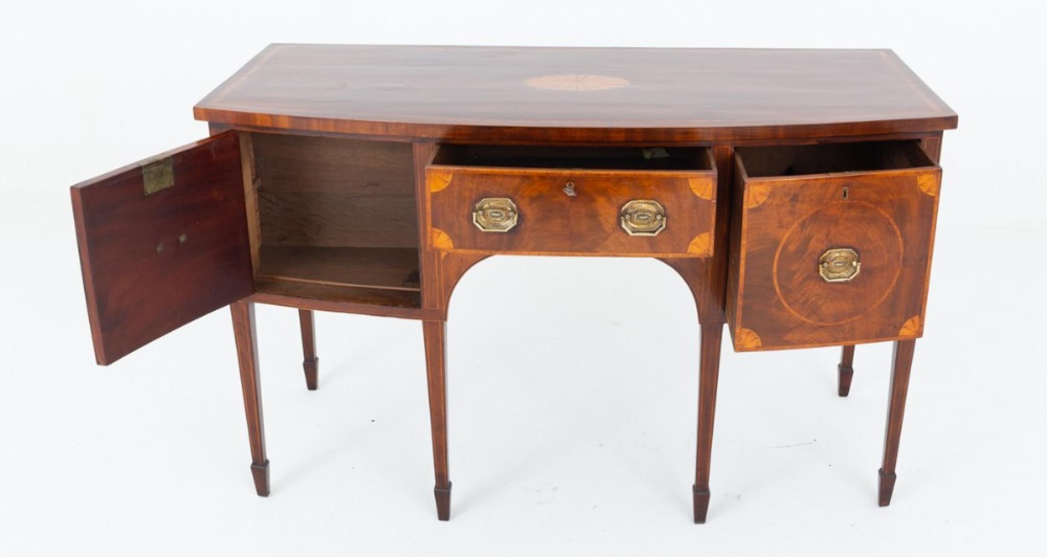 Fine XX secolo Credenza georgiana d'epoca Server in mogano in vendita