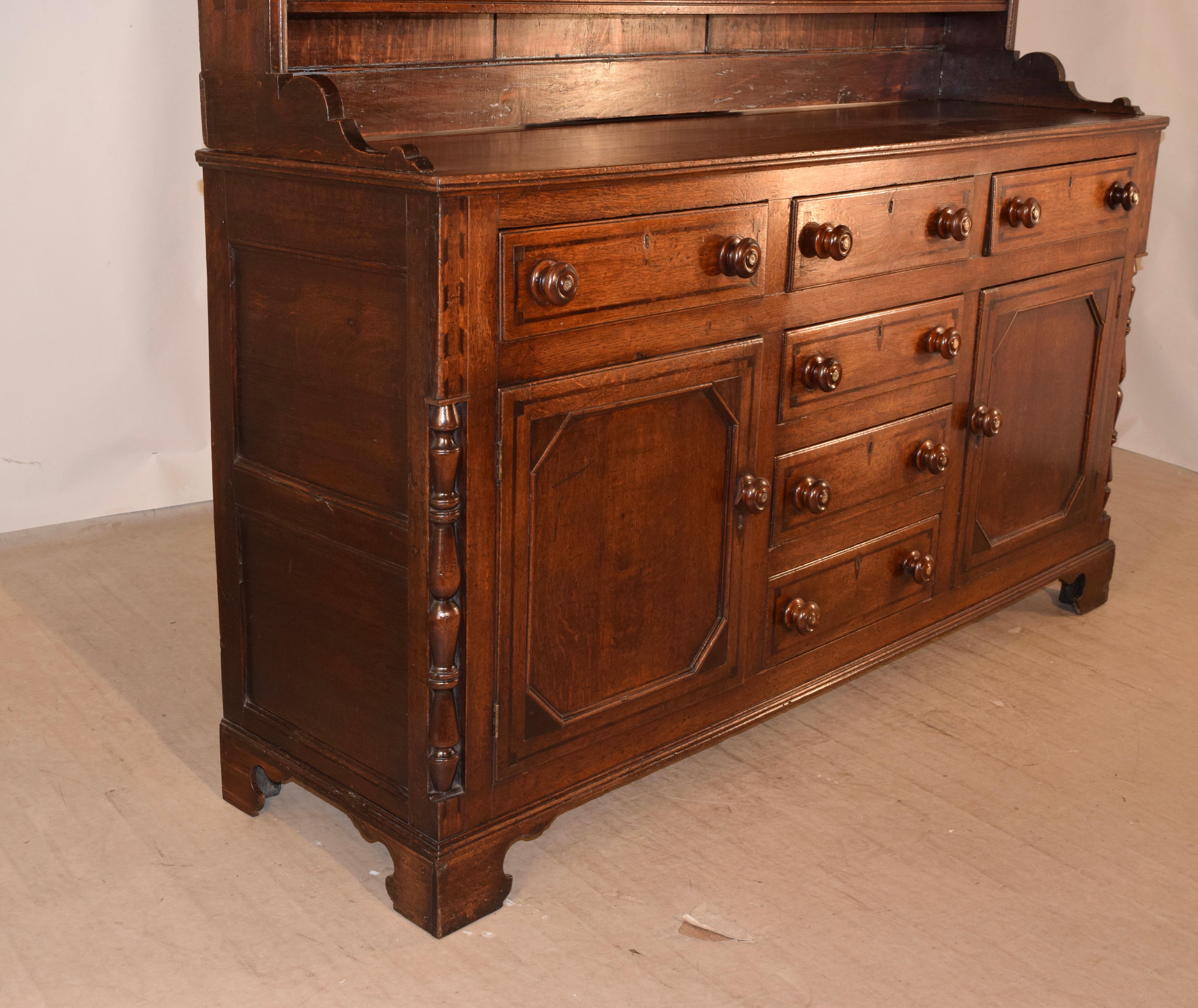 Period Georgian Welsh Oak Dresser 6