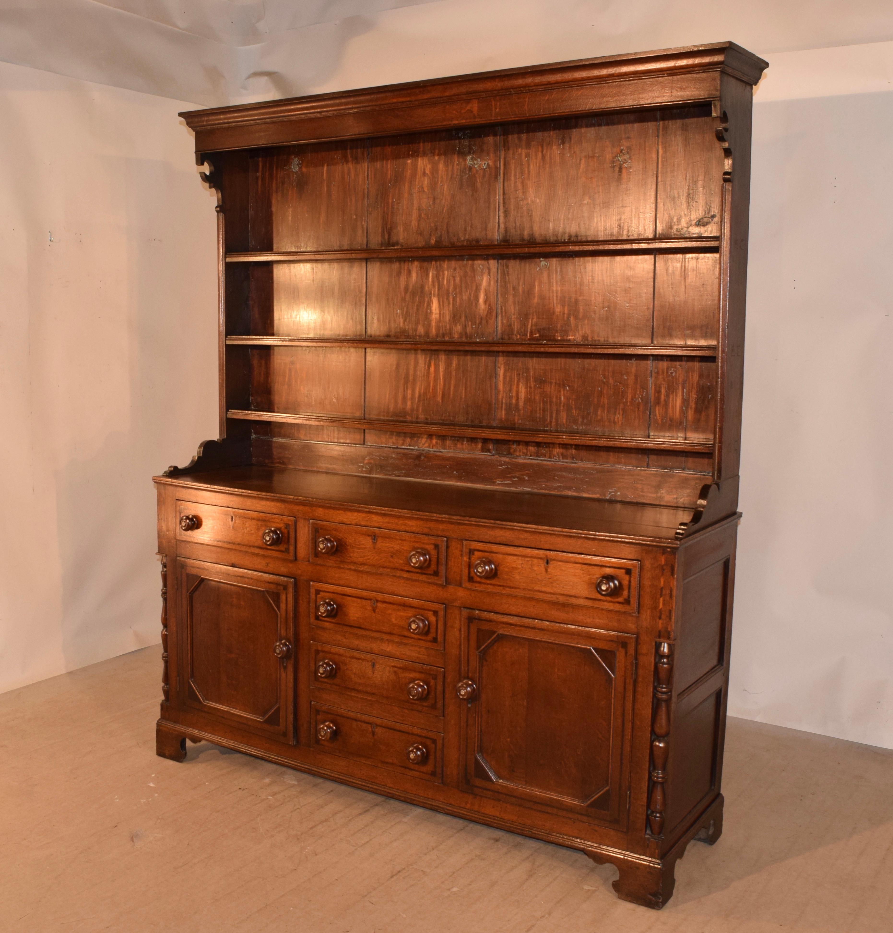 18th Century Period Georgian Welsh Oak Dresser