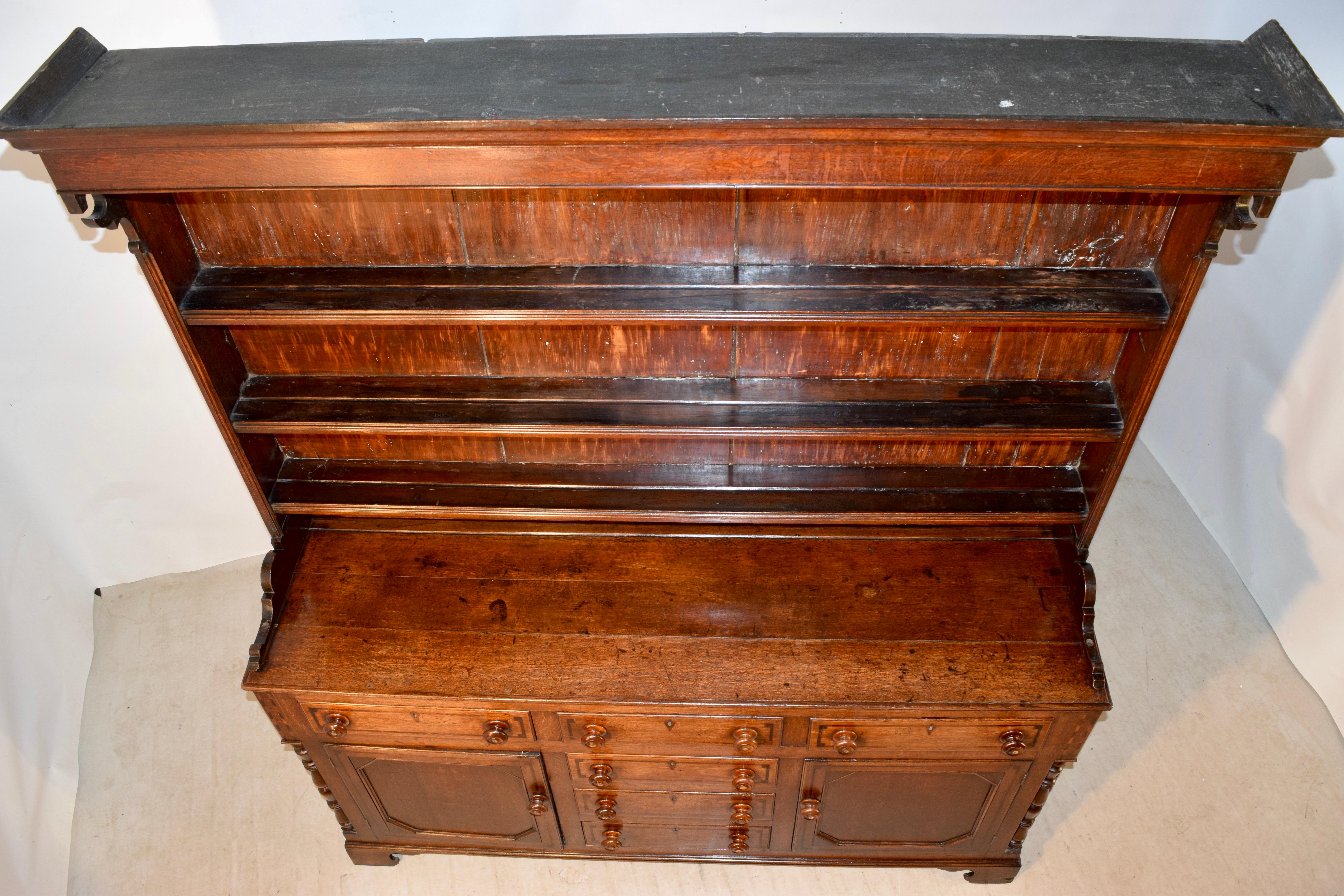 Period Georgian Welsh Oak Dresser 3