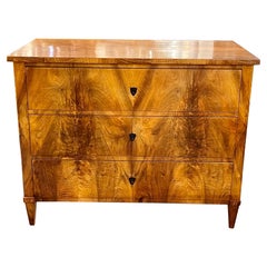 Period German Biedermeier Walnut Commode