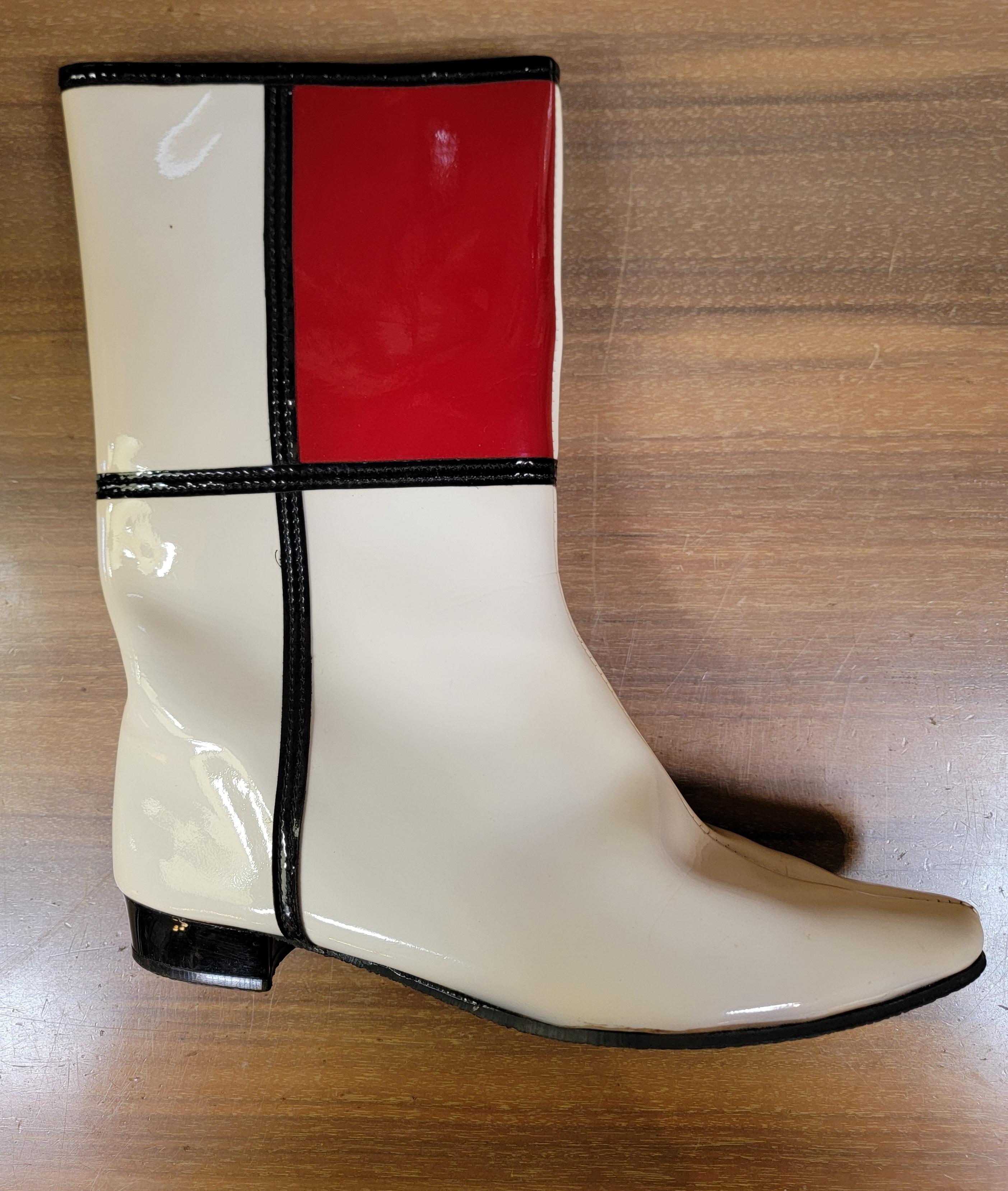 Botas Go-Go Vintage Mod Zapatos años 60 Goma en venta