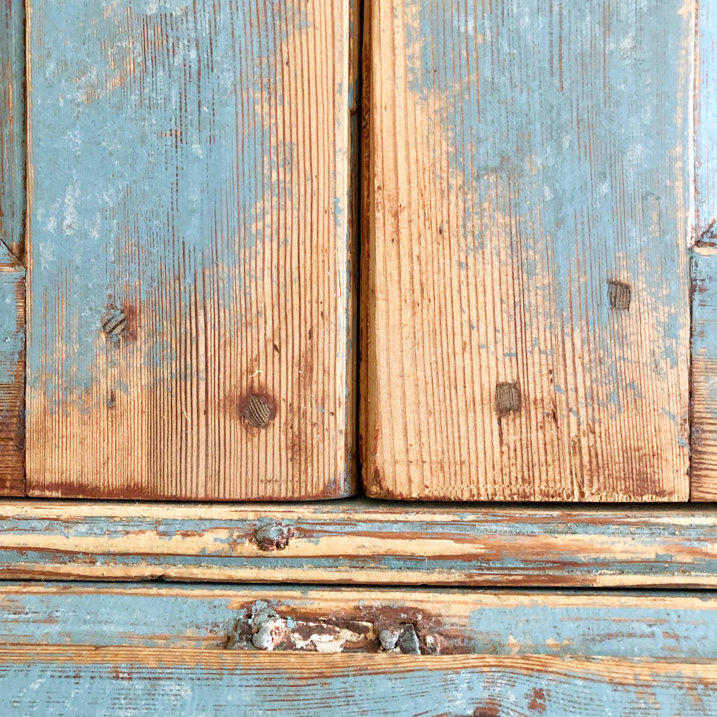 Pine Period Gustavian Swedish Secretaire Cabinet