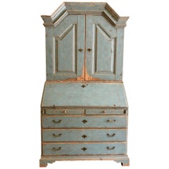 Period Gustavian Swedish Secretaire Cabinet