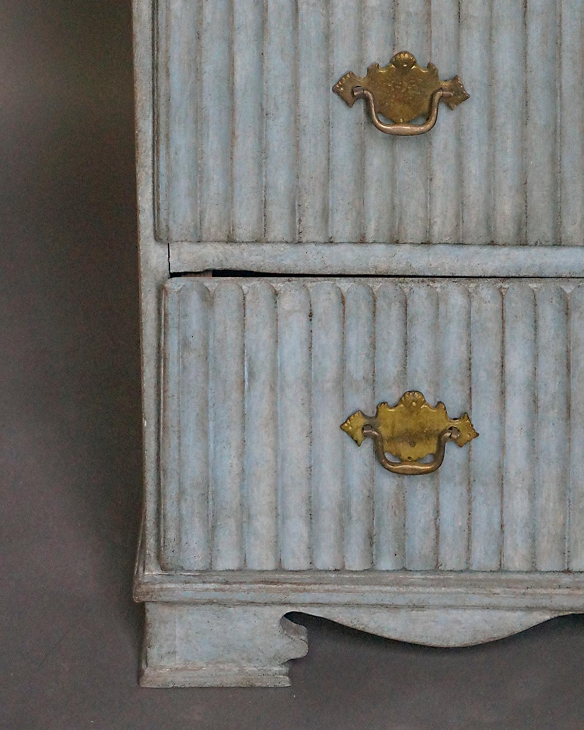 19th Century Period Gustavian Three-Drawer Chest