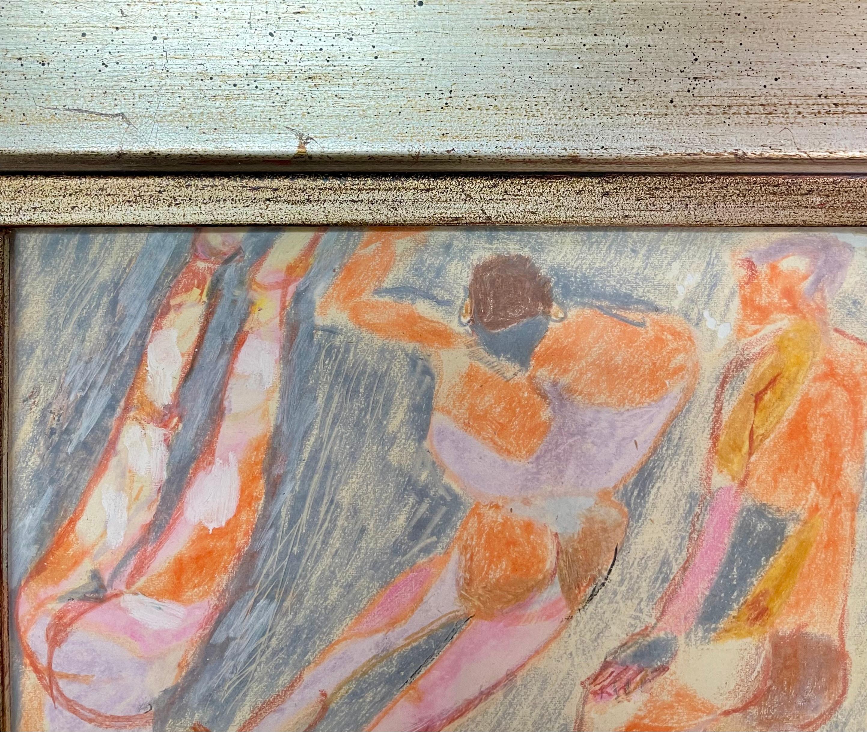 Zeitraum Italienisch Fausto Pirandello signiert abstrakte Aquarell (20. Jahrhundert) im Angebot