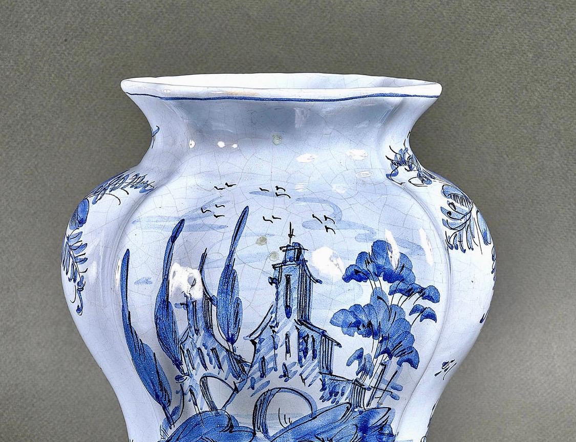 Zeitraum Italienisch signiert Keramik handgemalte Vase Cantagalli im Angebot 5