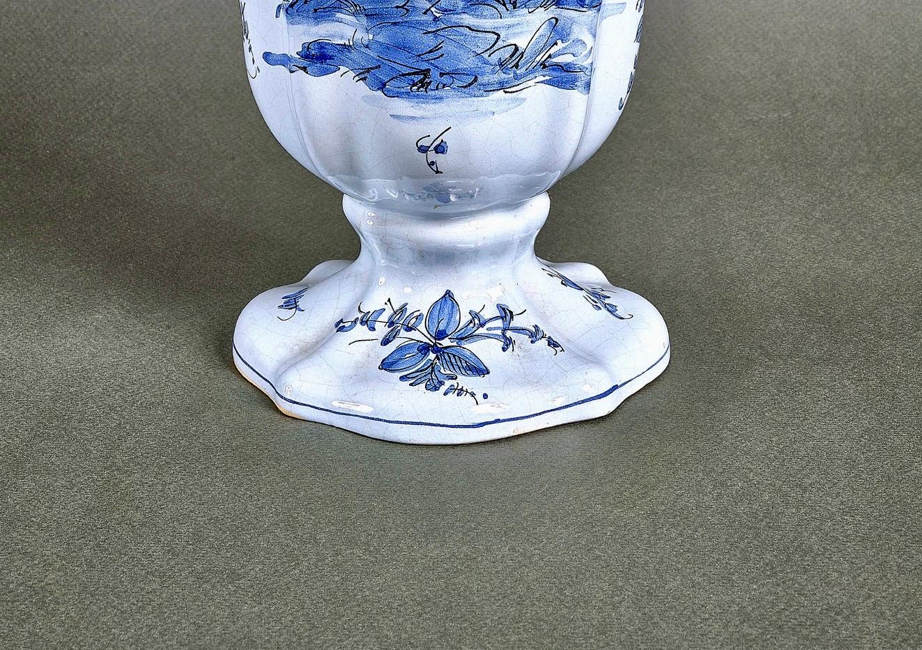 Zeitraum Italienisch signiert Keramik handgemalte Vase Cantagalli im Zustand „Gut“ im Angebot in Roma, IT