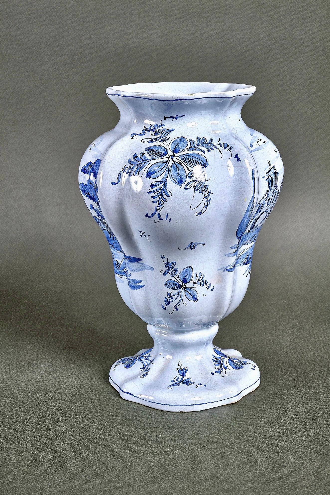 Zeitraum Italienisch signiert Keramik handgemalte Vase Cantagalli im Angebot 3