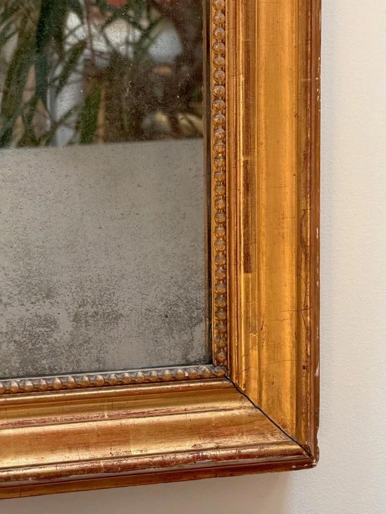 Louis Philippe Period Louis-Phillipe arched, gilded mirror
