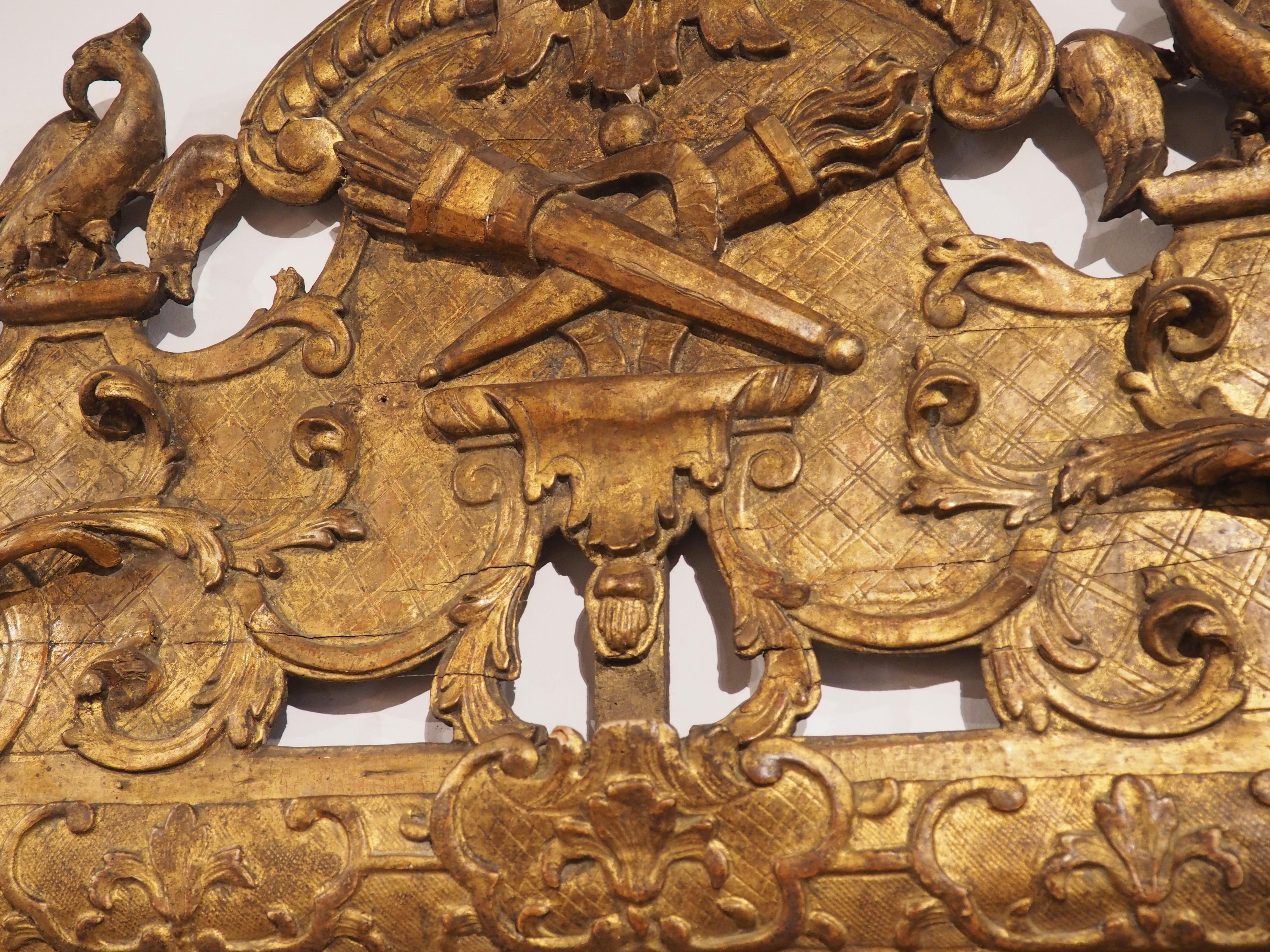 Miroir d'époque Louis XIV en bois doré de Provence, France, vers 1700 en vente 9