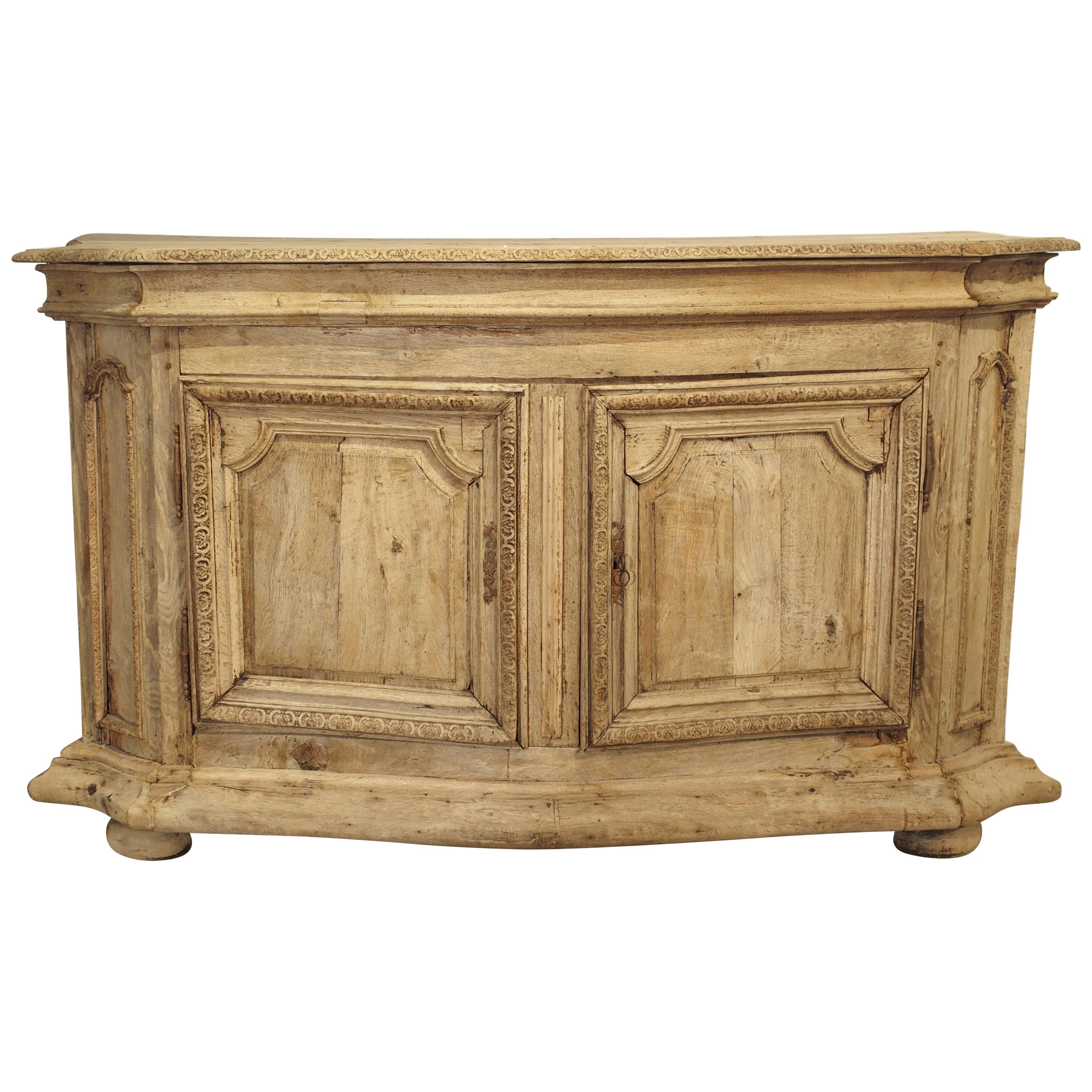 Period Louis XIV Stripped Oak Buffet from France, circa 1700 For Sale