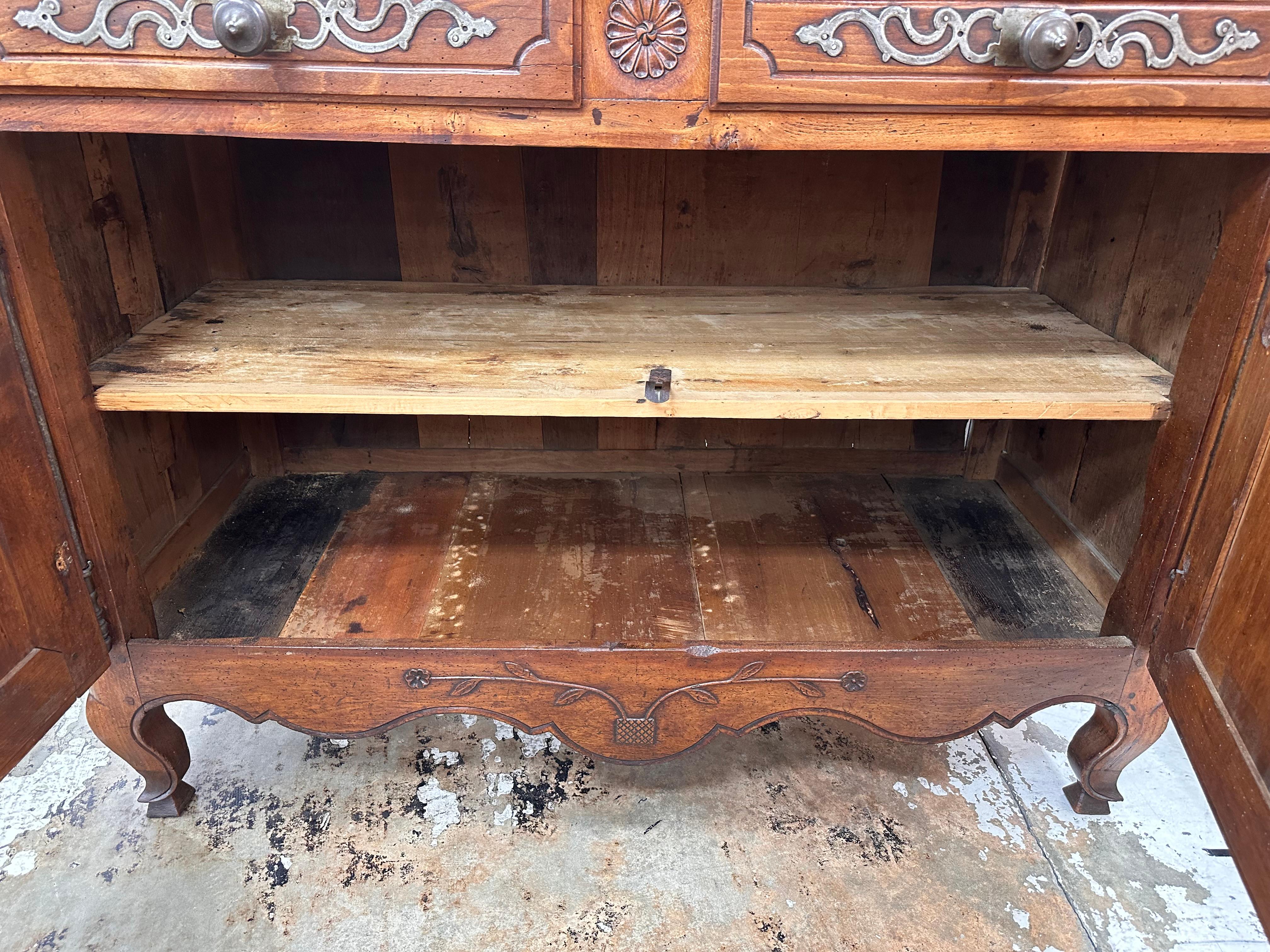 Period Louis XV Cherry Buffet For Sale 4