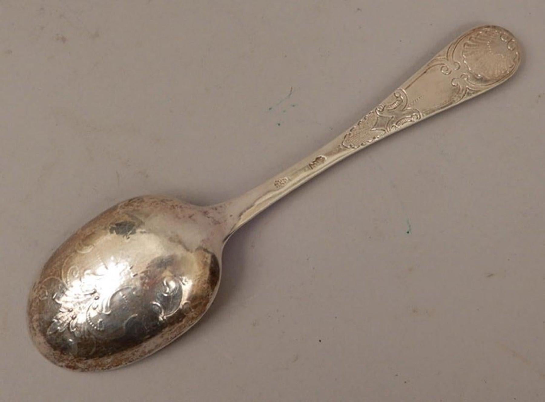 Period Louis XVI Sterling Table Spoon, Paris, 1789 For Sale 3