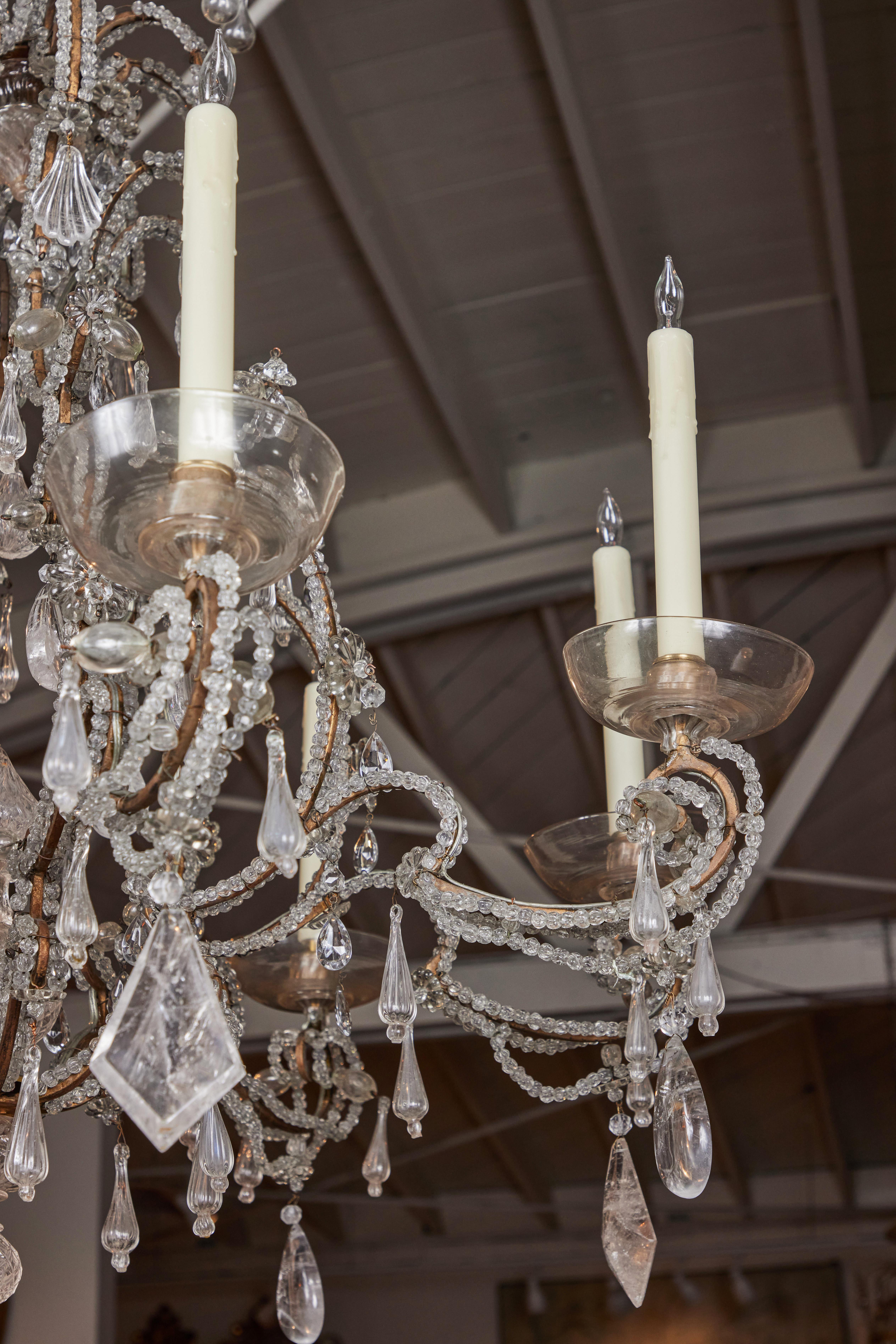 Hand-Carved Period, Maison Baguès Chandelier For Sale