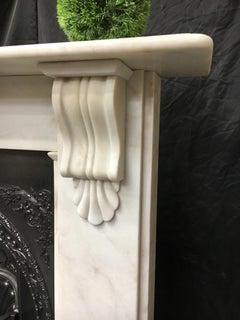 Period Marble Fireplace Surround and Cast Iron Insert