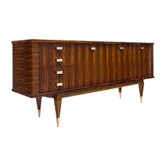 Period Mid-Century Macassar of Ebony Buffet/Enfilade