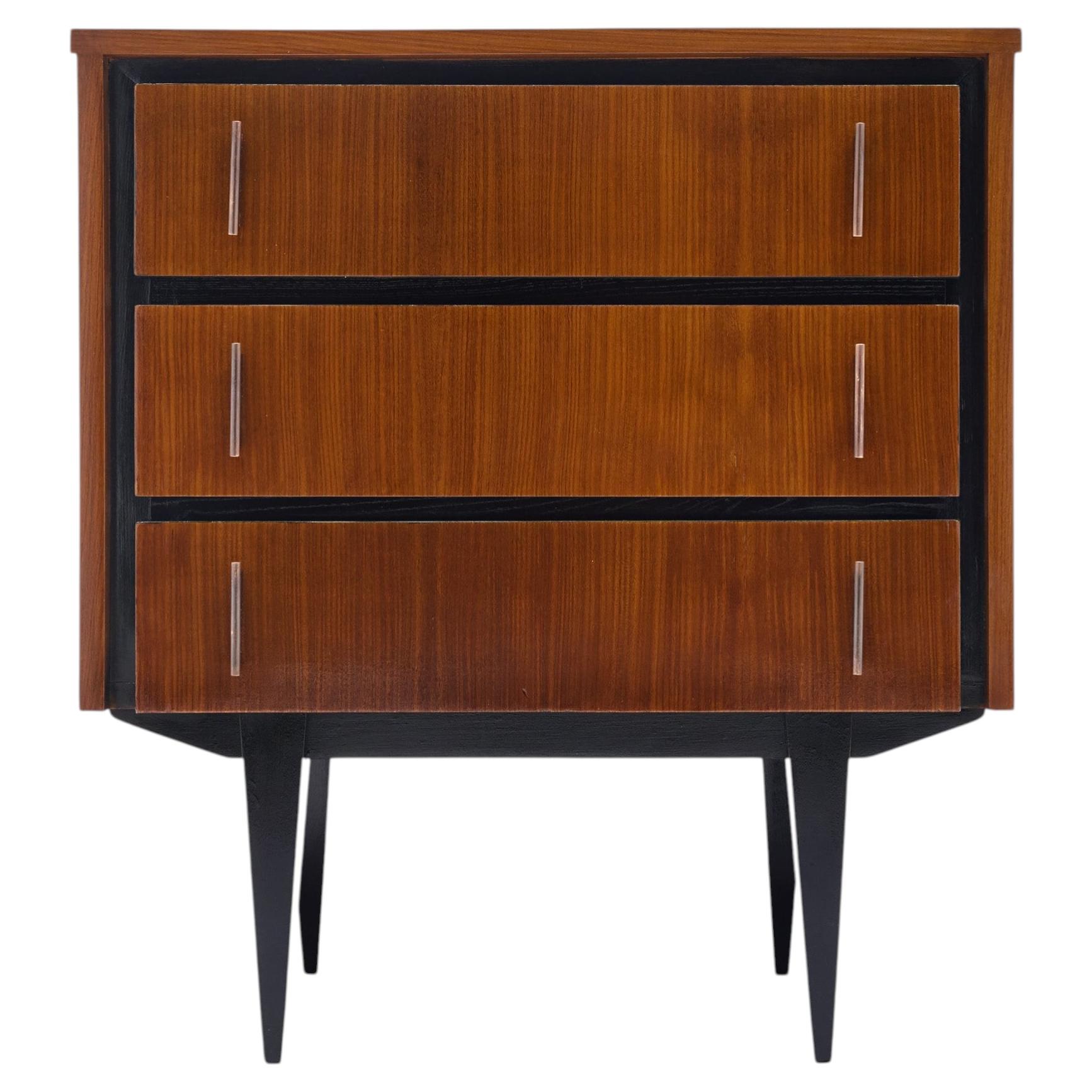 Period Mid-Century Modern Chest, Vintage French, 1960s