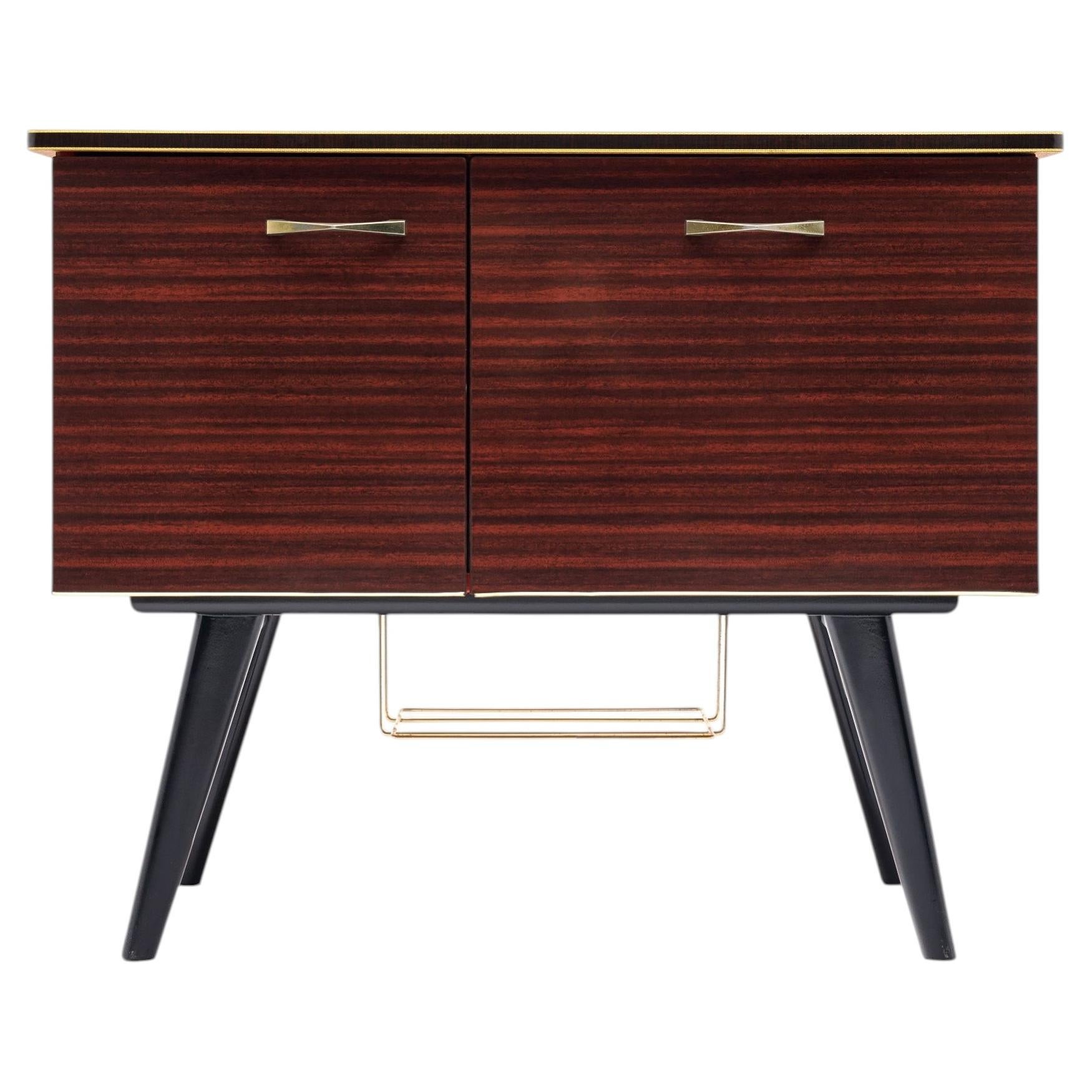 Period Mid-Century Modern, French Bar Cabinet, 1950