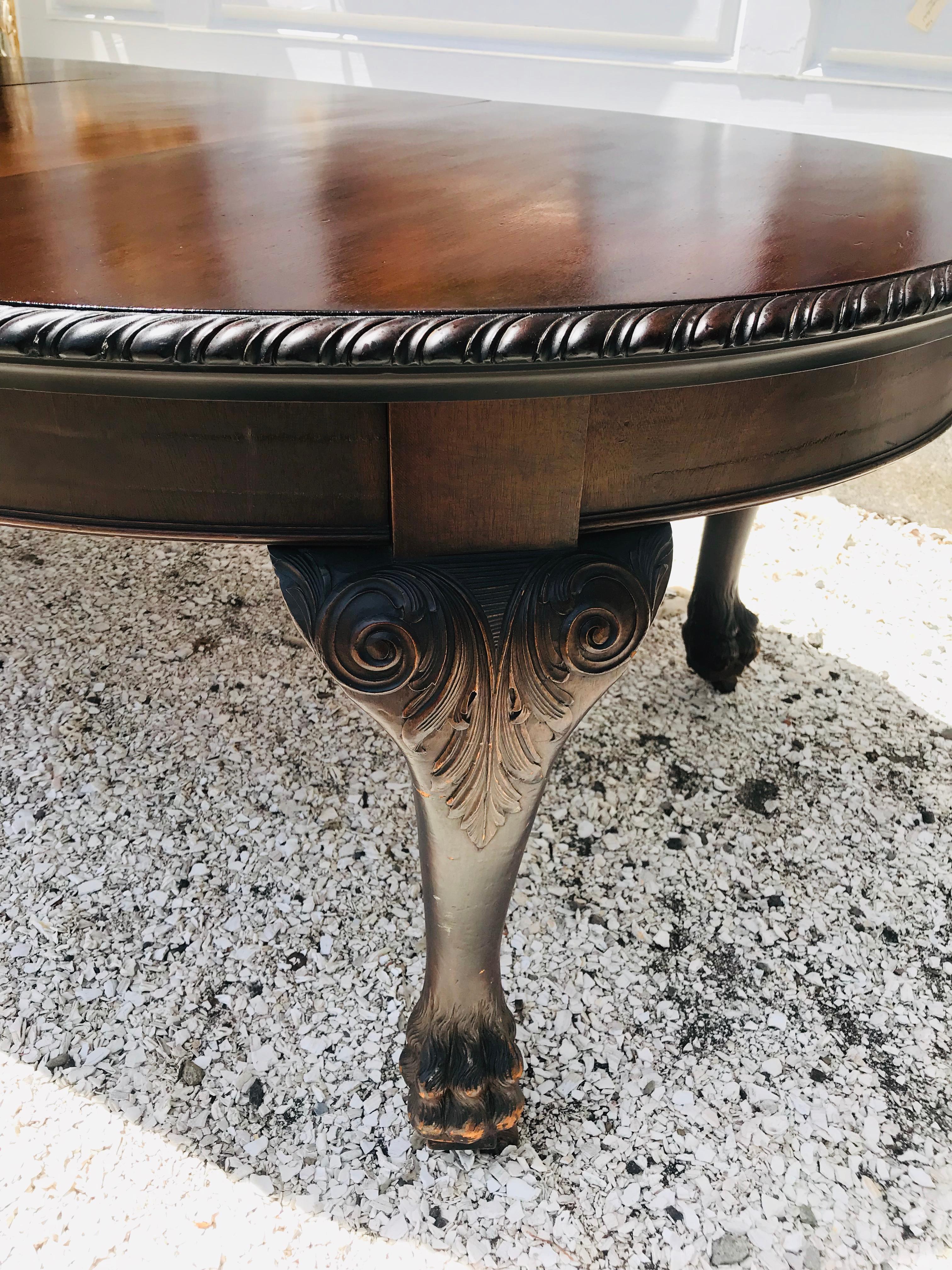 Period New England Duncan Phyfe Dining Room Table, 1770 1