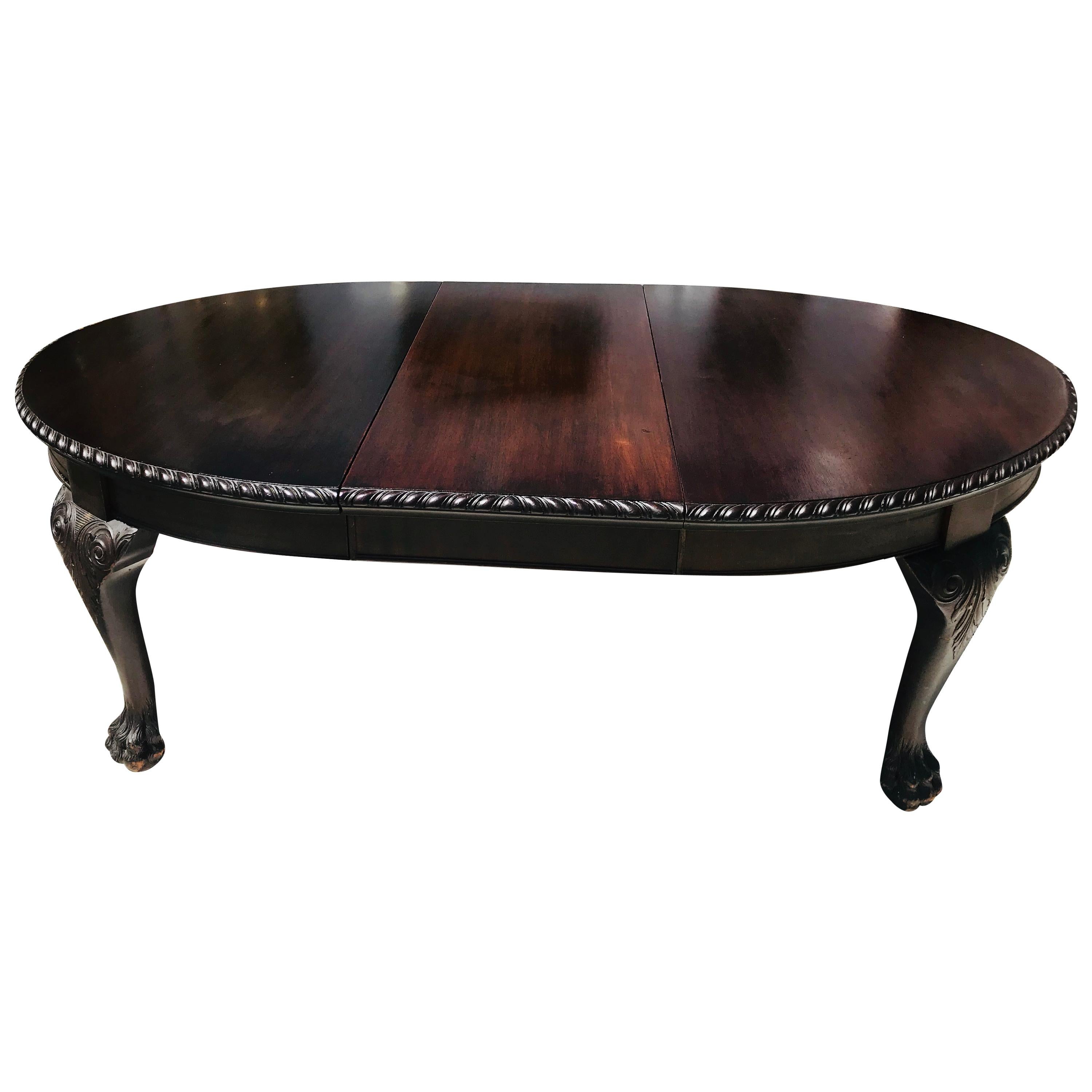 Period New England Duncan Phyfe Dining Room Table, 1770