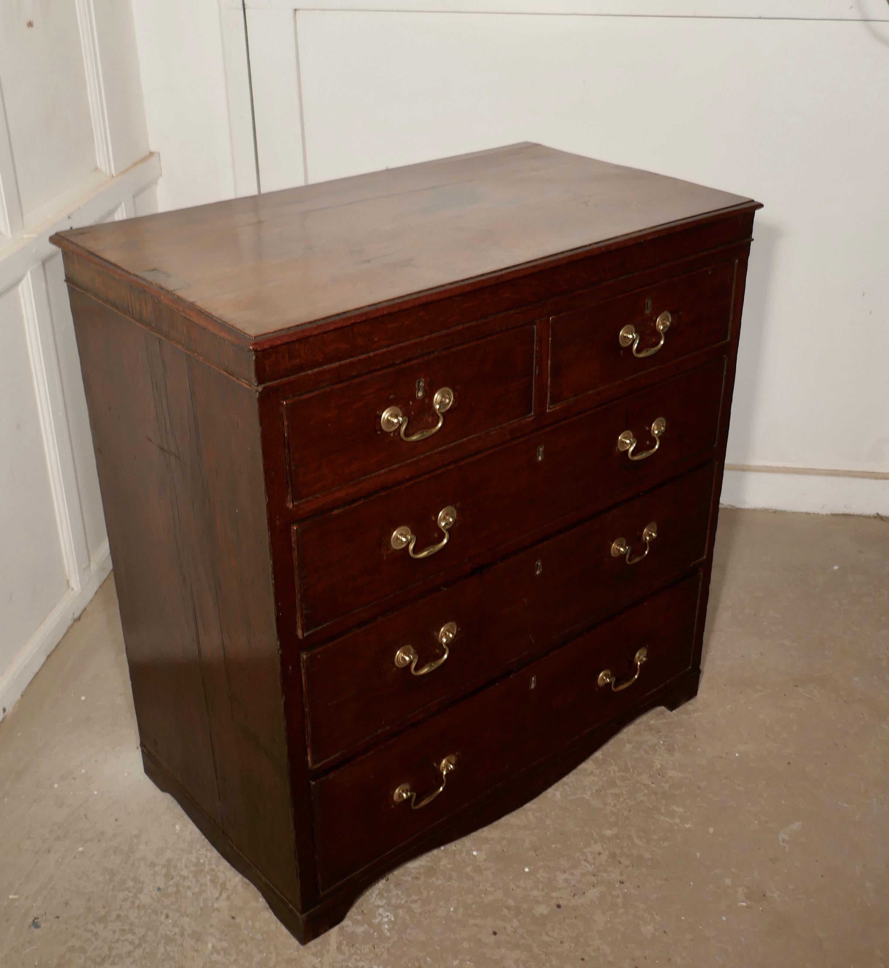 18th Century Period Oak Chest of Drawers For Sale