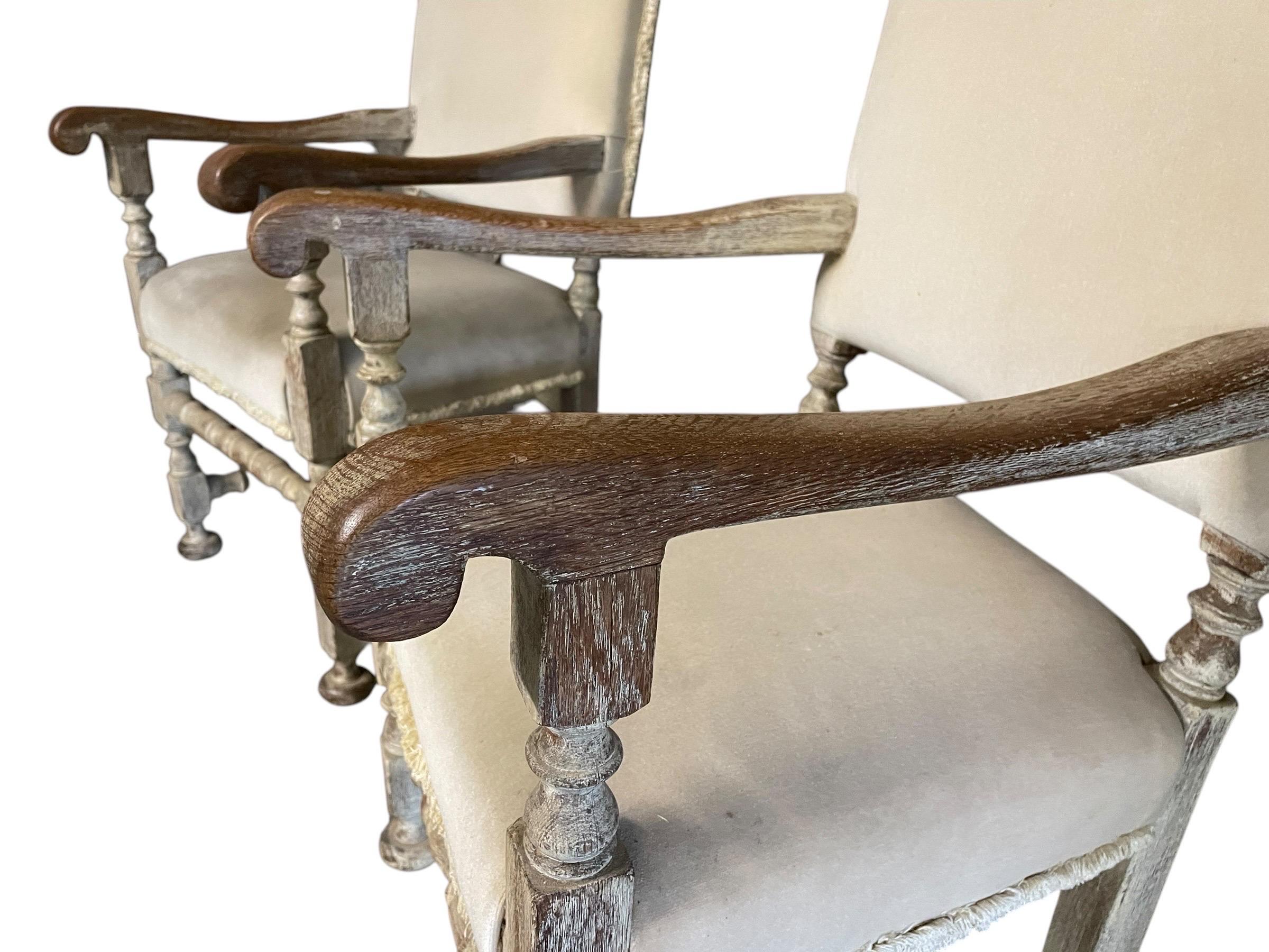 Period Oak Dining Refectory Table and 8 Chairs 10