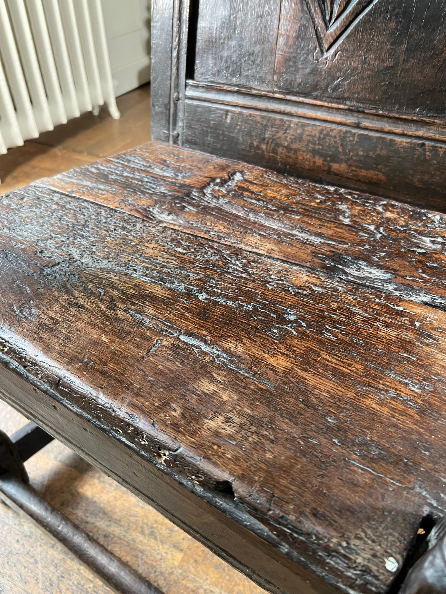 Period Oak Wainscot Armchair 5
