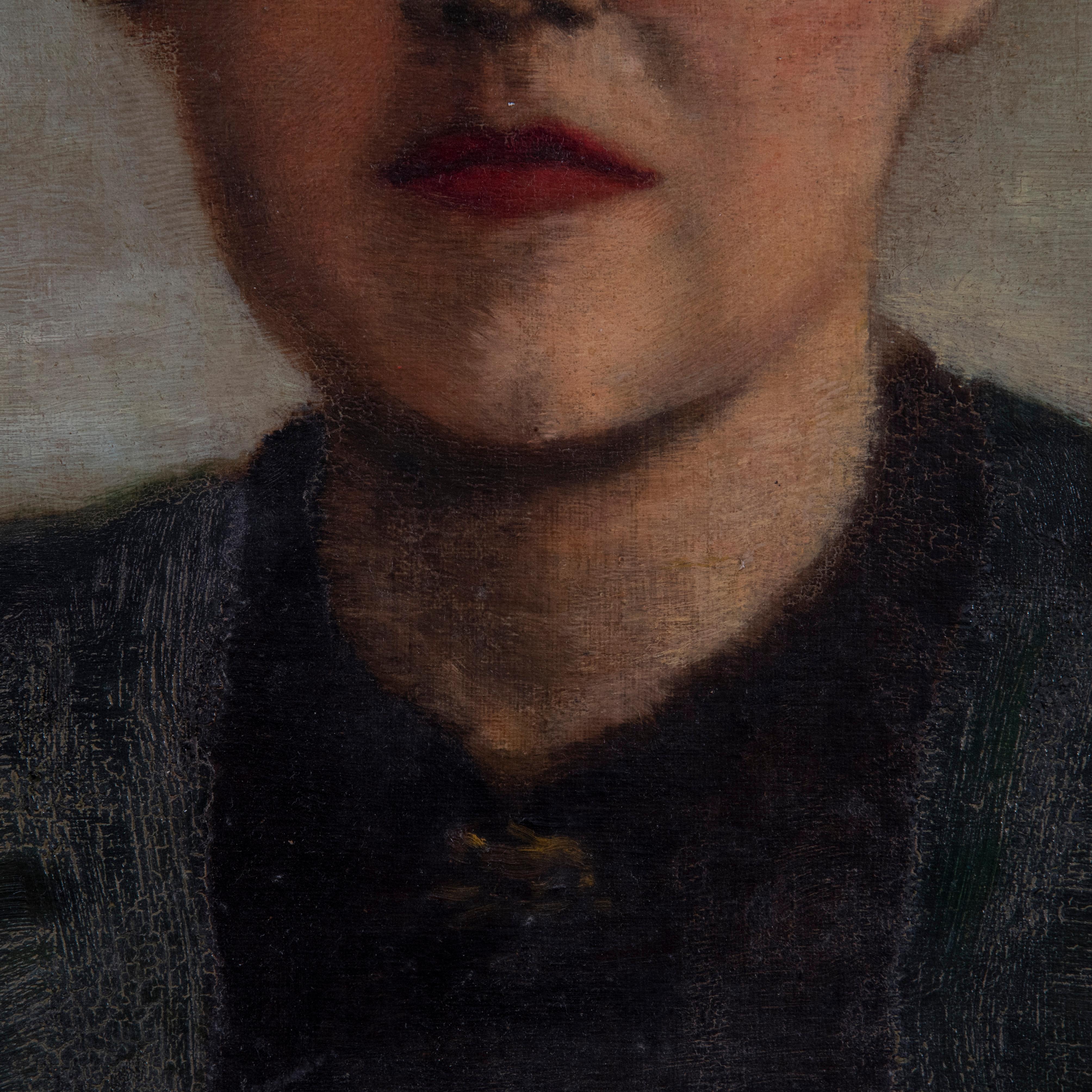 Thomas Cowperthwait Eakins Style Woman Portrait 1