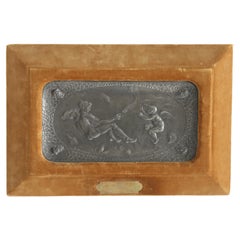 Period Parisian Silver Bas-relief Wall Plaque