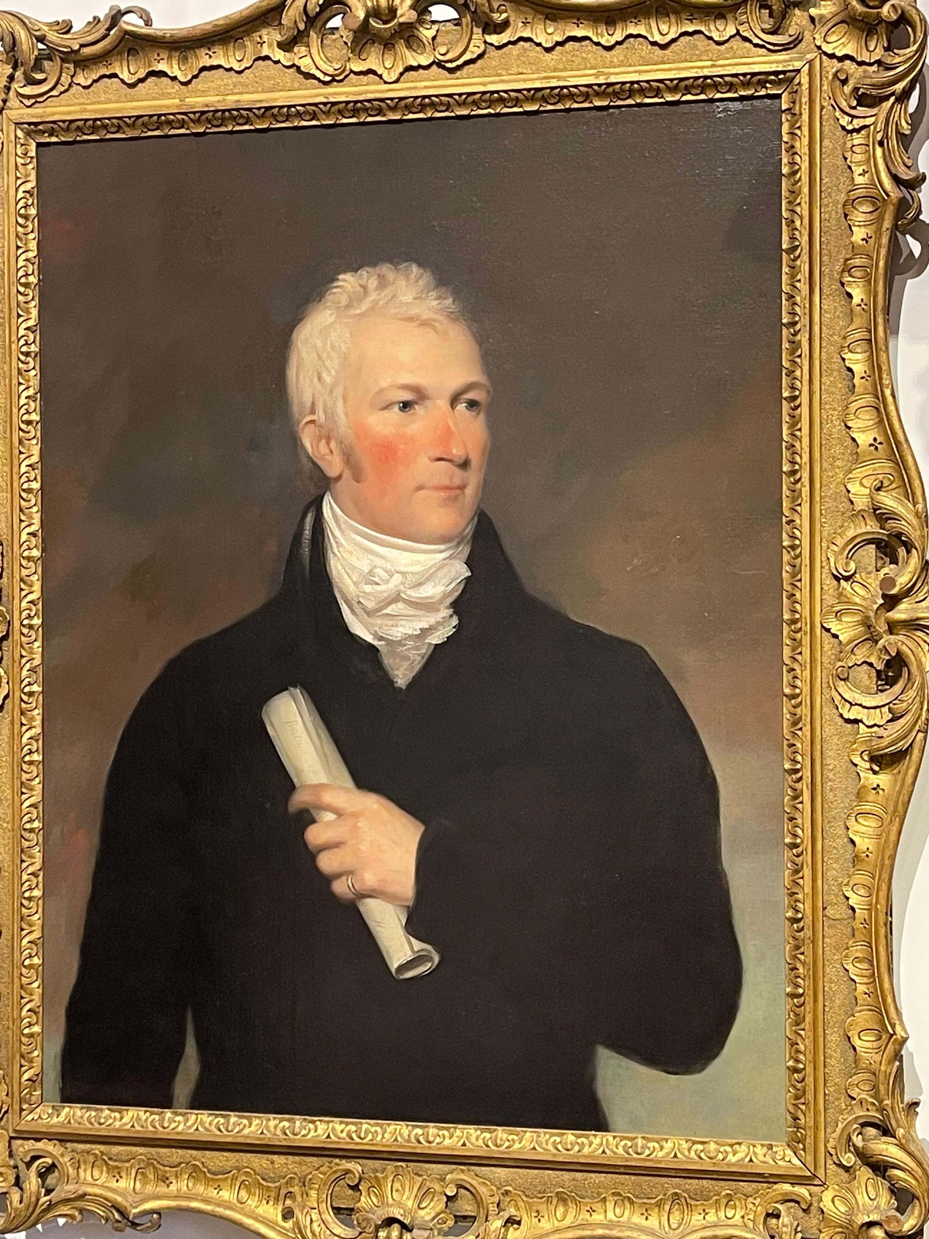 Early 19th Century Portrait of a Handsome Gentleman For Sale 3