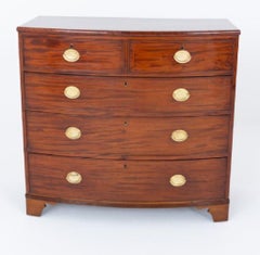 Period Regency Chest Drawers Bow Front 1810