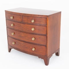 Period Regency Chest Drawers Bow Front 1815
