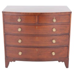 Period Regency Chest Drawers Bow Front 1815