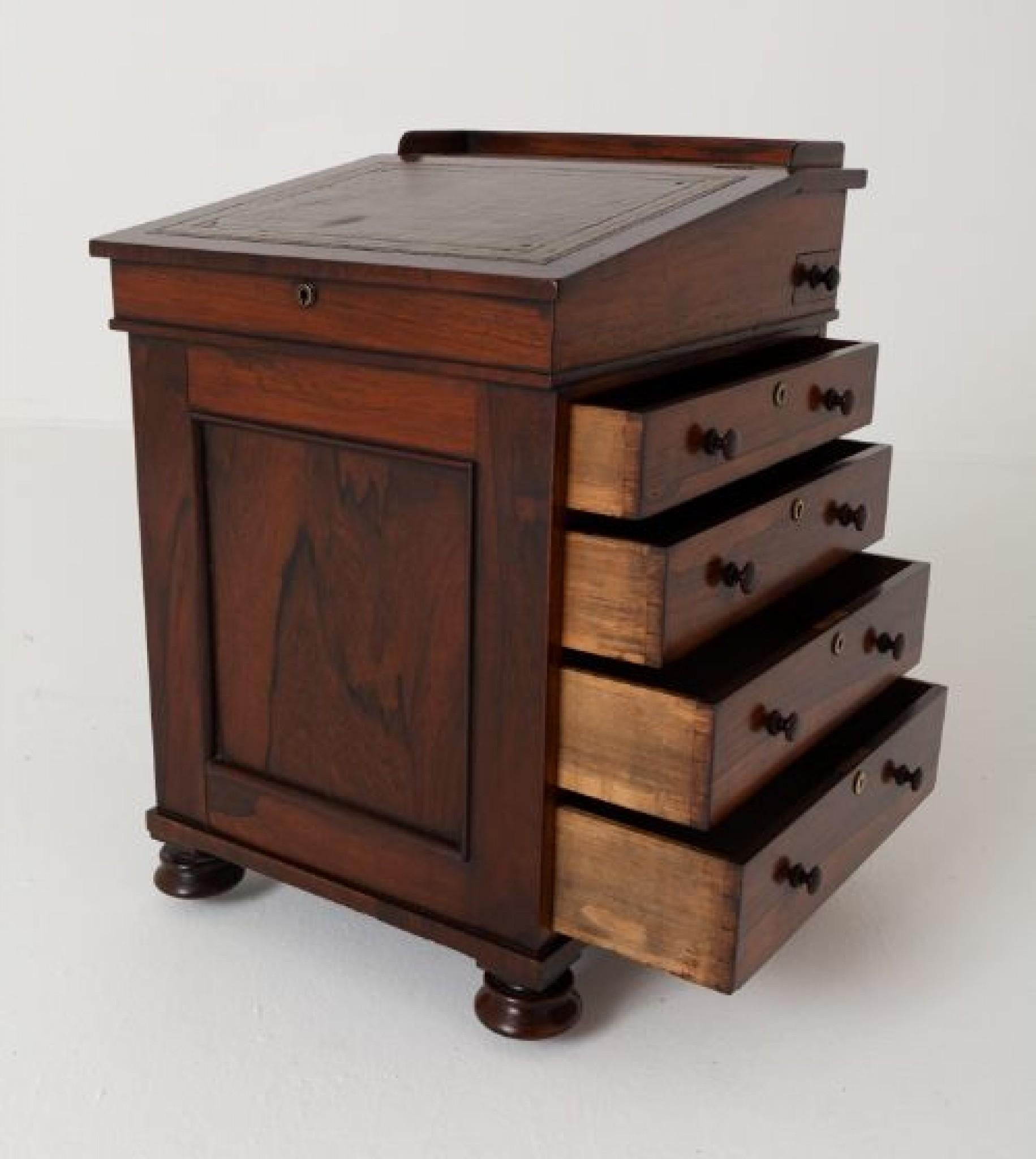 Scrivania Davenport d'epoca Regency 1815 in vendita 3