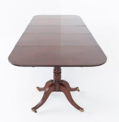 Period Regency Dining Table Mahogany Two Pedestal 1810